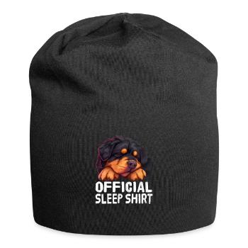 Offizielles Schlafshirt Tibetischer Mastiff - Jersey-Beanie - Schwarz - Vorne