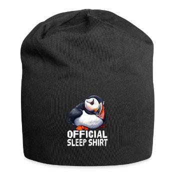 Official Atlantic Puffin Sleep Shirt - Jersey Beanie - black - Front