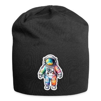 Aquarelle d’astronaute Aquarelle - Bonnet en jersey - noir - Devant