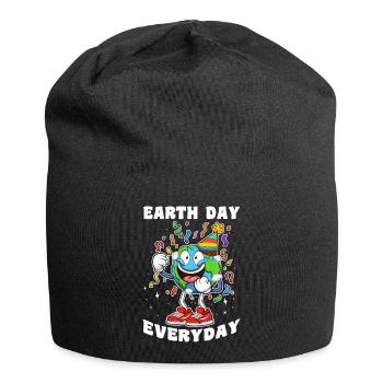 Fête quotidienne du Jour de la Terre - Bonnet en jersey - noir - Devant