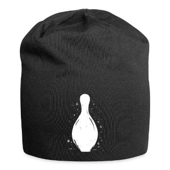 Bowling Pins Sketch - Jersey Beanie - black - Front