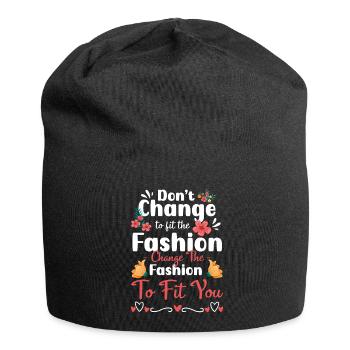 Mode Individuell Modequeen Trendsetter - Jersey-Beanie - Schwarz - Vorne