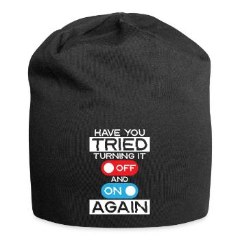 How I Fix Stuff Working In IT...... Tech Support C - Jersey-Beanie - Schwarz - Vorne