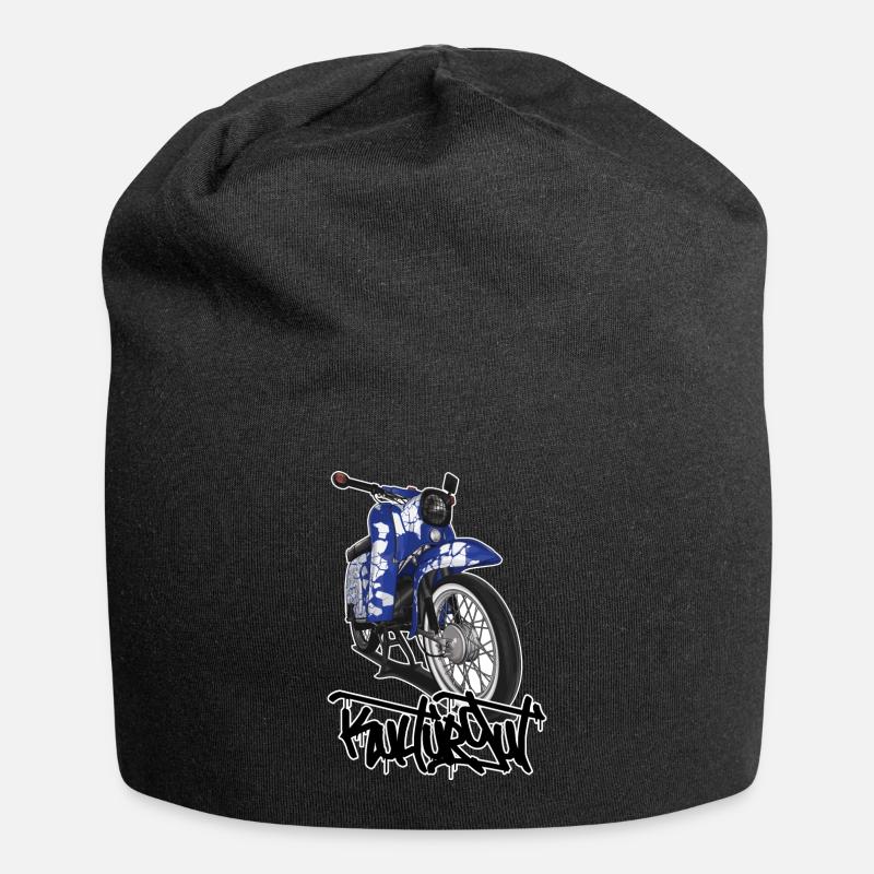 Schwalbe Tuning (blau) // Illustration - Jersey-Beanie - Schwarz