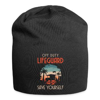 Bademeister Freibad Hallenbad Schwimmlehrer - Jersey-Beanie - Schwarz - Vorne