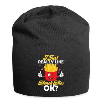 French Fry Enthusiast: It's More Than Like - Jersey Beanie - black - Front