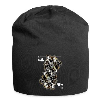 Panther Steampunk Jeu de Cartes Clubs King Poker - Bonnet en jersey - noir - Devant