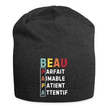 Vatertag Schwiegervater 2024 - Jersey-Beanie - Anthrazit - Vorne
