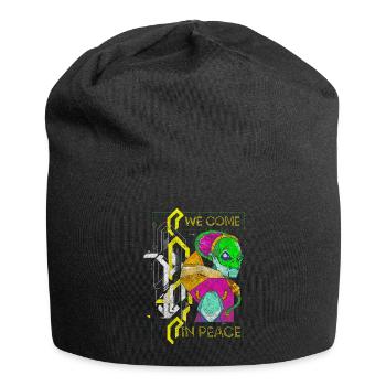 Futuriste néon futuriste - Bonnet en jersey - noir - Devant