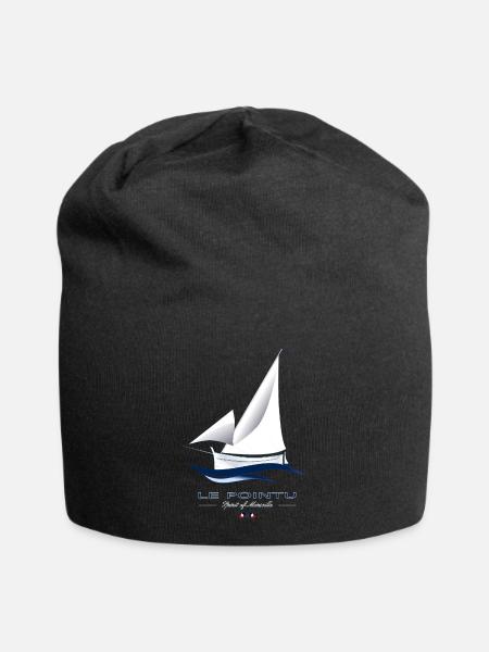Traditional boat "Le Pointu" - Jersey Beanie - black