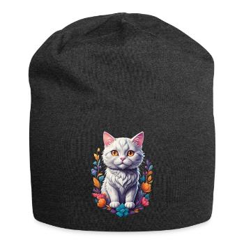 Chaton - Bonnet en jersey - charbon - Devant