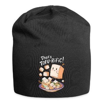 Tofu Lustiges - Jersey-Beanie - Schwarz - Vorne