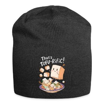 Tofu Lustiges - Jersey-Beanie - Anthrazit - Vorne