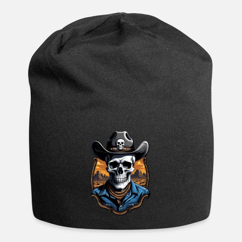 COWBOY I - Jersey-Beanie - Schwarz