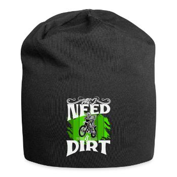 Motocross All I Need Is Dirt - Jersey Beanie - black - Front