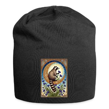 Raton-laveur - Bonnet en jersey - noir - Devant