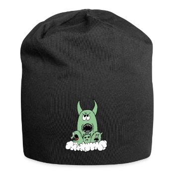 Un équipage de monstres mignon mais terrifiant - Bonnet en jersey - noir - Devant