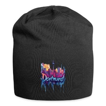 Dortmund - Jersey-Beanie - Schwarz - Vorne