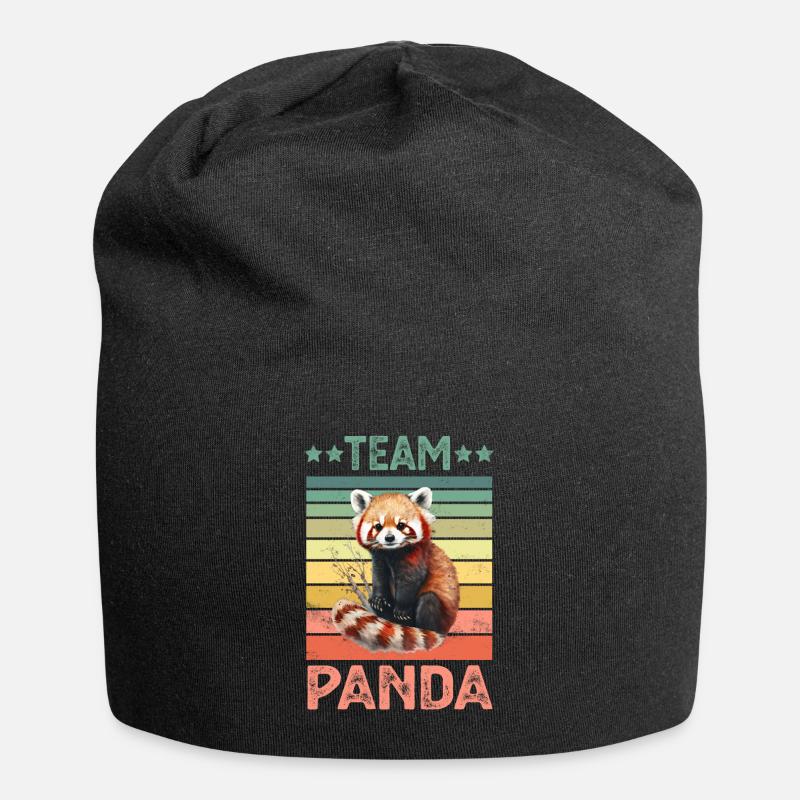 Petit panda - Bonnet en jersey - noir