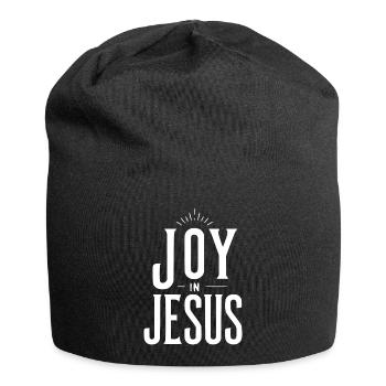 La joie en Jésus - Bonnet en jersey - noir - Devant