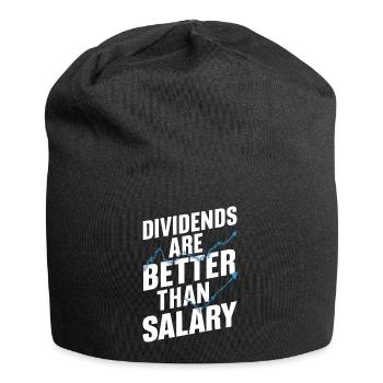 Dividends instead of salary - Jersey Beanie - black - Front