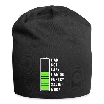 Je ne suis pas paresseux - Bonnet en jersey - noir - Devant
