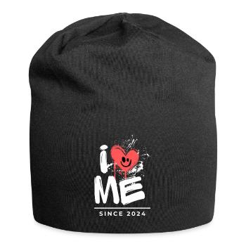 iLoveME Logo - Jersey-Beanie - Schwarz - Vorne