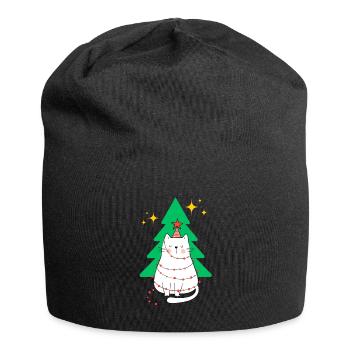 Arbre de Noël pour chat - Bonnet en jersey - noir - Devant