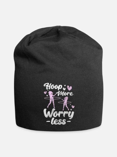 Reifen Hula Home Workout Spaß - Jersey-Beanie - Schwarz