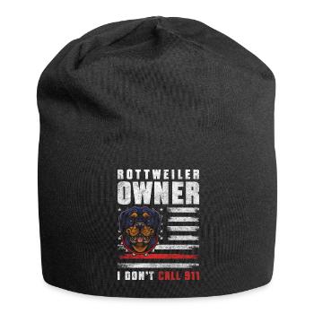 Dog Loyal Master Walk - Jersey Beanie - black - Front