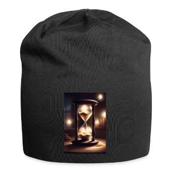 Eine alte Zeitmessmaschine, Sanduhr - Jersey-Beanie - Schwarz - Vorne