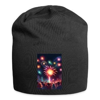 Atemberaubendes Feuerwerk - Jersey-Beanie - Schwarz - Vorne