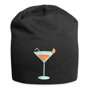 orange cocktail - Jersey Beanie - black - Front
