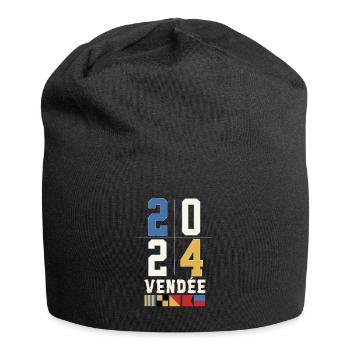 Régate autour du globe Vendée 2024 - Bonnet en jersey - noir - Devant