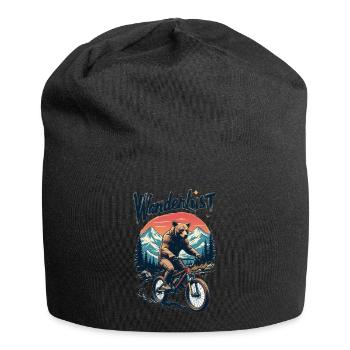 Grizzly on Bike - Wanderlust - Jersey-Beanie - Schwarz - Vorne