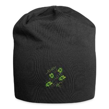 KleeBlatt - Jersey-Beanie - Schwarz - Vorne
