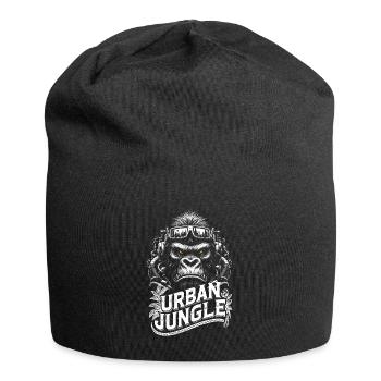 Urban Jungle Logo - Jersey-Beanie - Schwarz - Vorne