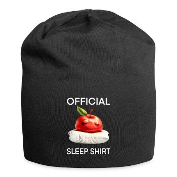Apfel - Jersey-Beanie - Schwarz - Vorne