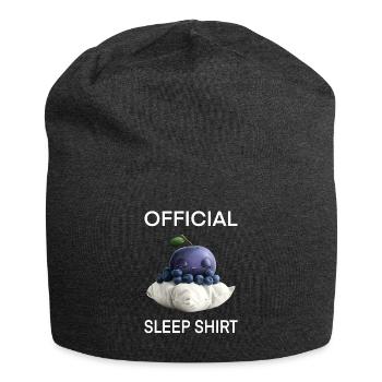 Blaubeere - Jersey-Beanie - Anthrazit - Vorne