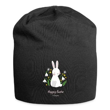 Happy Easter Cute bunny - Jersey-Beanie - Schwarz - Vorne