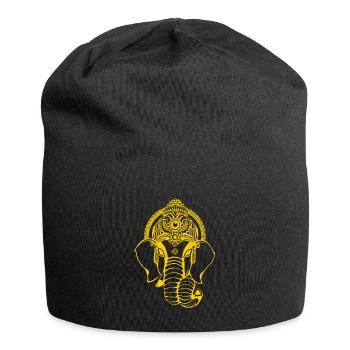 Elephant Ganesha - Jersey Beanie - black - Front
