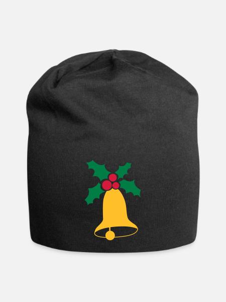 Christmas bells - Jersey Beanie - black