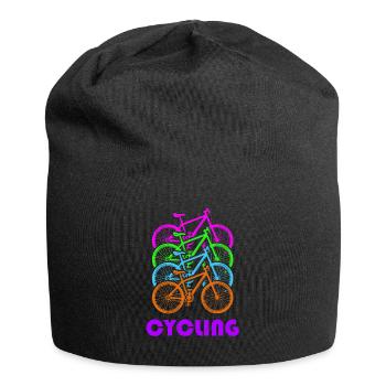 Cycling is a colourful joie de vivre - Jersey Beanie - black - Front