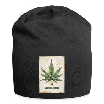 Cannabis Healthcare - Marijuana Leaf 1 - Jersey-Beanie - Schwarz - Vorne
