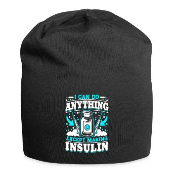 Diabetes I Can Do Anything - Jersey Beanie - black - Front