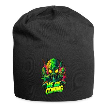 We are comming Aliens - Jersey-Beanie - Schwarz - Vorne