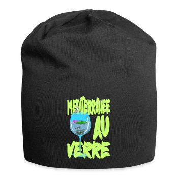 Mediterran aus Glas - Surealism petiteToulon - Jersey-Beanie - Schwarz - Vorne