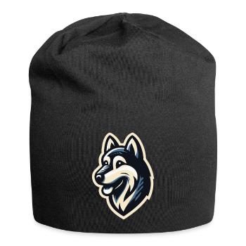 Husky de profil - Bonnet en jersey - noir - Devant