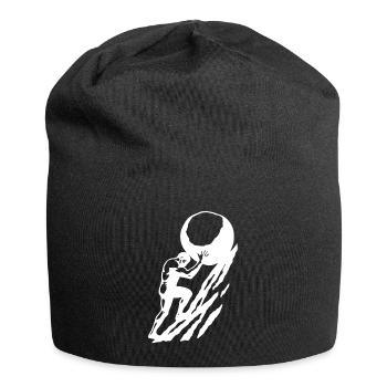 Sisiphus WHITE - Jersey Beanie - black - Front
