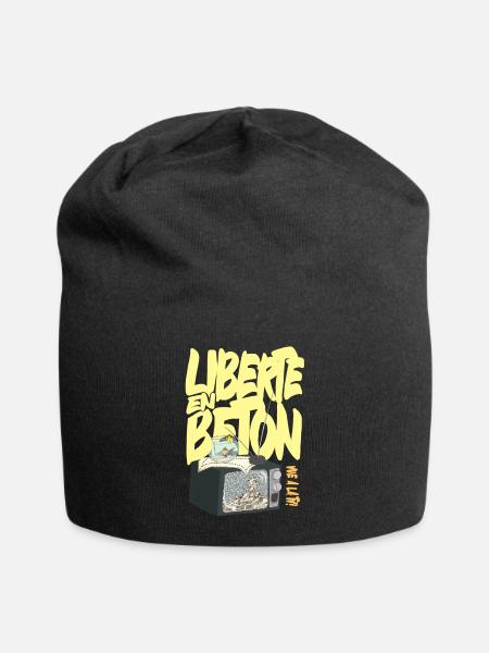 Liberté en Béton - France 10 septembre - Bonnet en jersey - noir